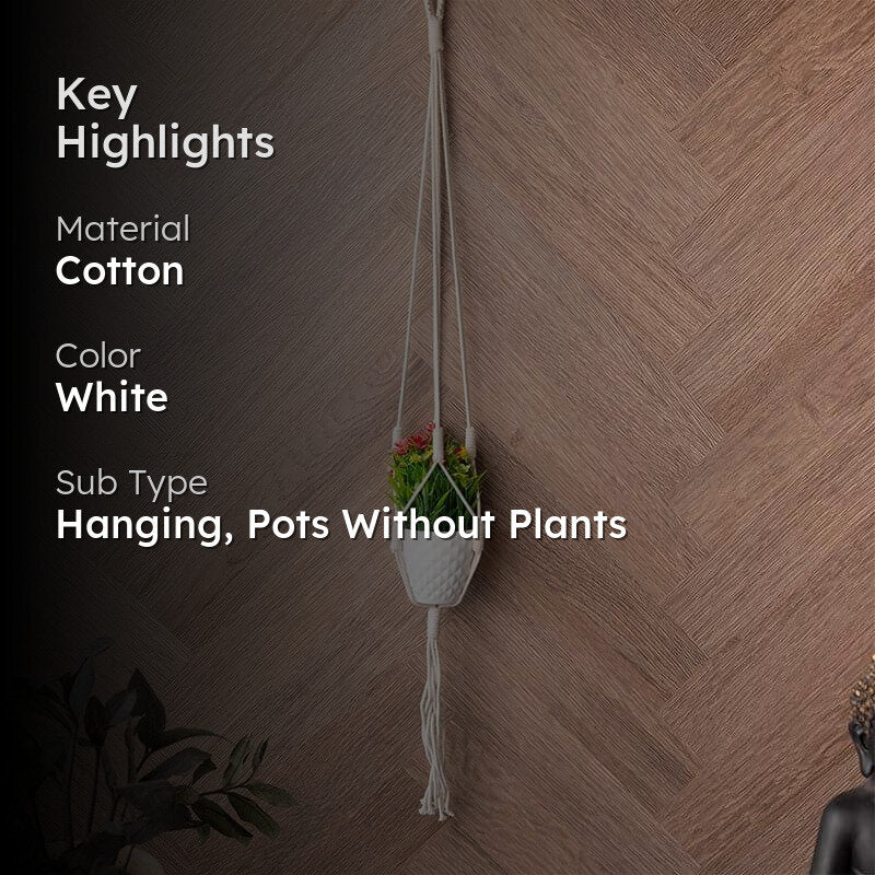 Porsha Macrame Planter media 2