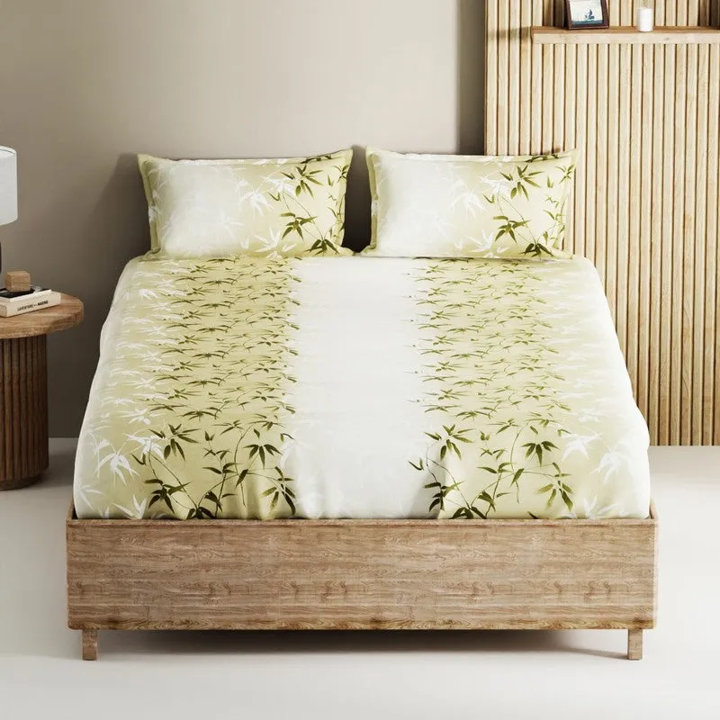Vornel Cotton Bedsheet (Brown) - 144 TC media 3