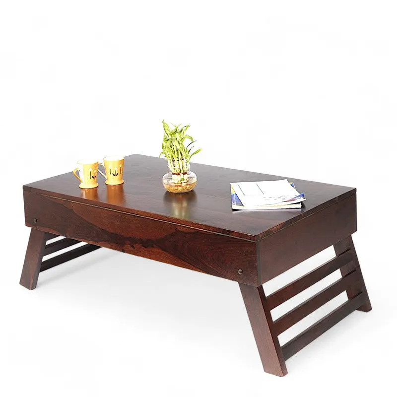 Arvion Sheesham Wooden Center Table - Brown media 7