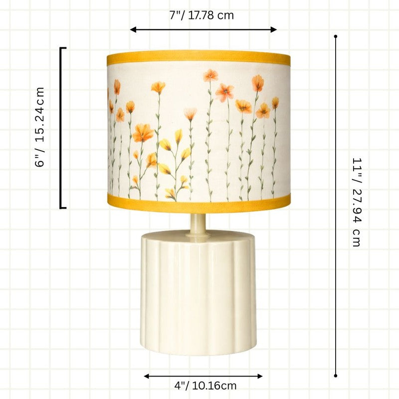 Arden Accent Cotton Table Lamp - Yellow media 7