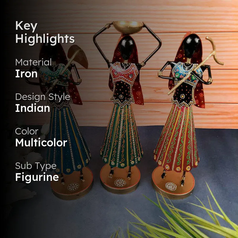 Ethnik Ladies Showpiece - Set Of Three media 2