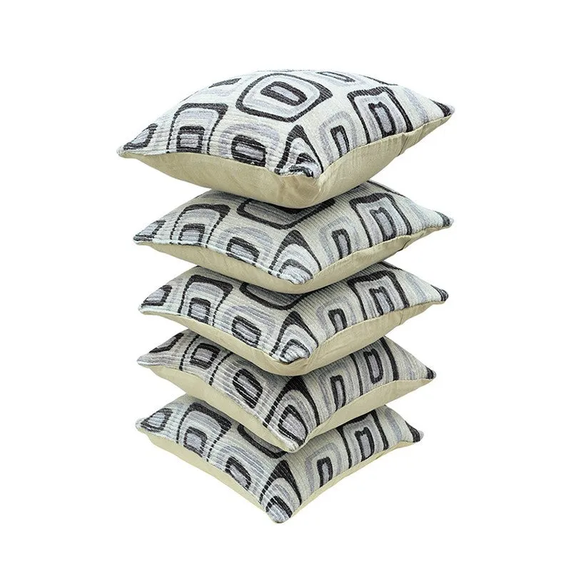 Squarecraft Cushion Cover (Grey) - Set Of Five media 5