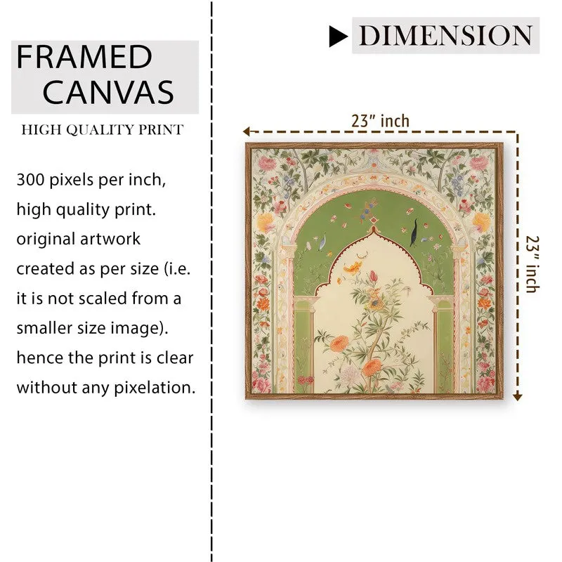 Cultural Curve Canvas Wall Art With Frame media 9