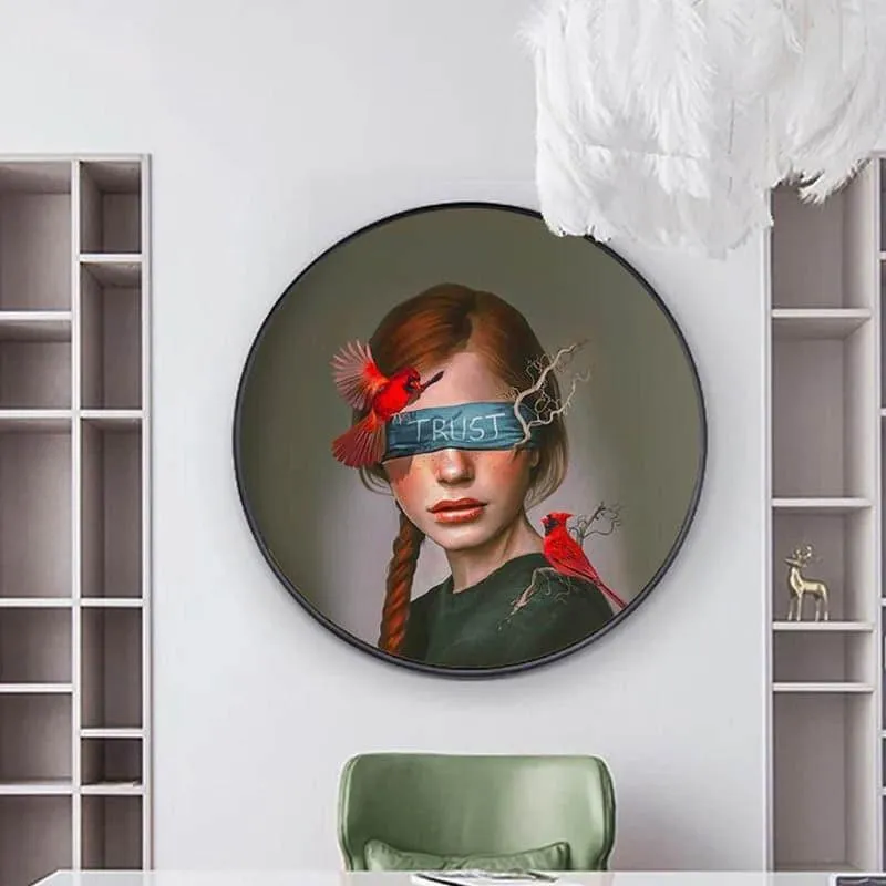 Bulbul And The Girl Canvas Wall Art media 1