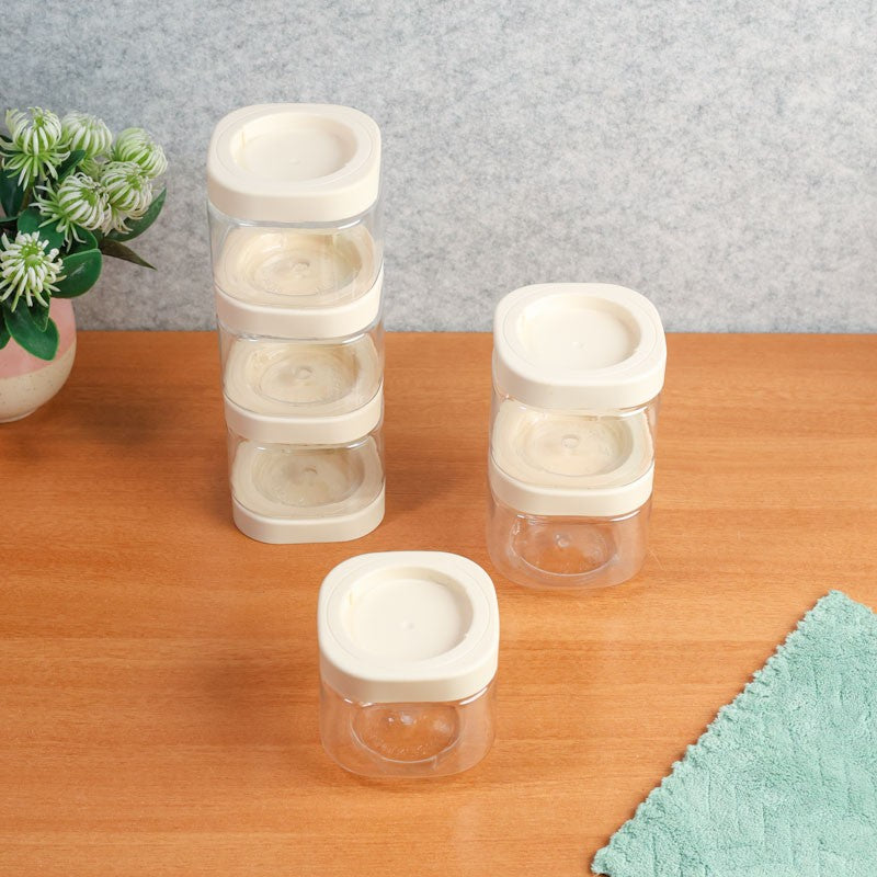 ClearStack White Clear PET Container (450 mL Each) - Set Of Six media 3