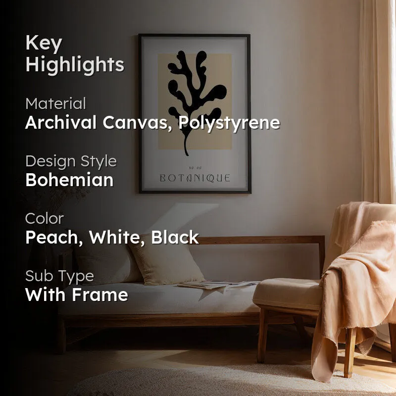 Botanica Canvas Wall Painting With Black Frame media 2