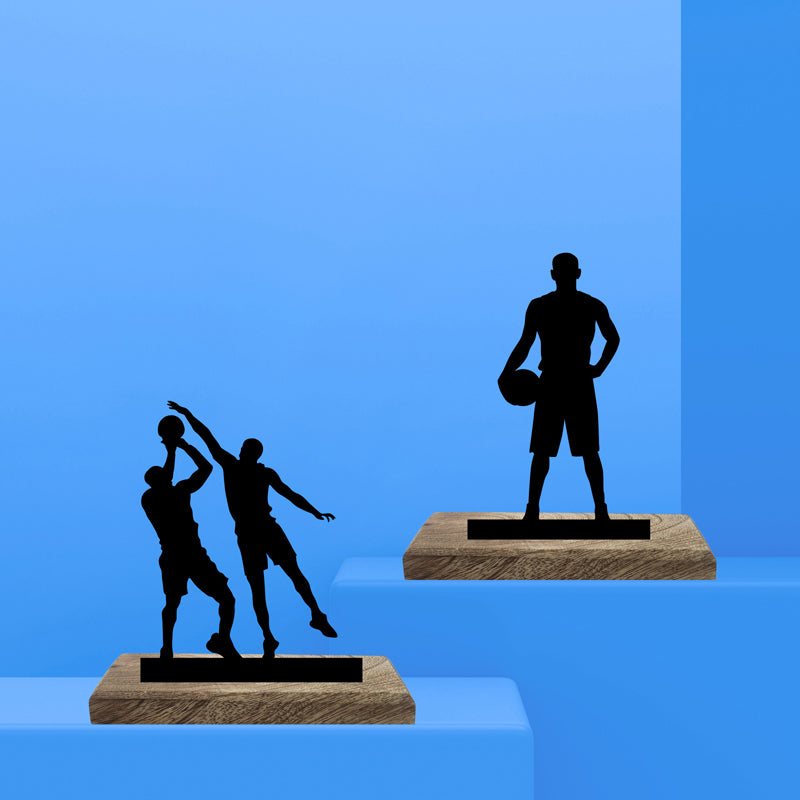 Basketball Craze II Showpiece - Set Of Two