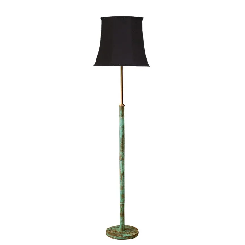 Misty Morning Wooden Floor Lamp - Black media 5