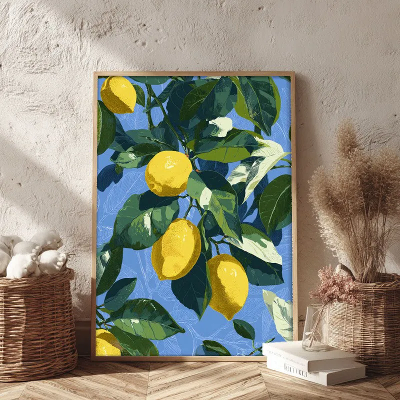 Tropical Vibes Canvas Wall Painting - Brown Frame media 3