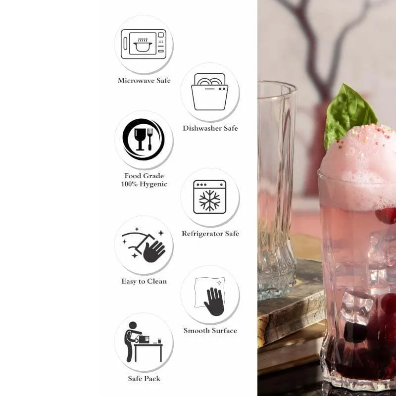 Mozzira Glass Tumbler (285 ML) - Set Of Six media 7