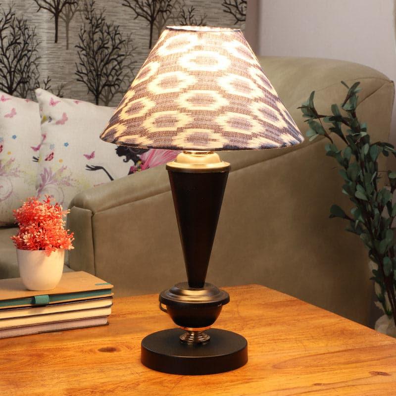 Lois Haskell Fabric Table Lamp - Blue,White