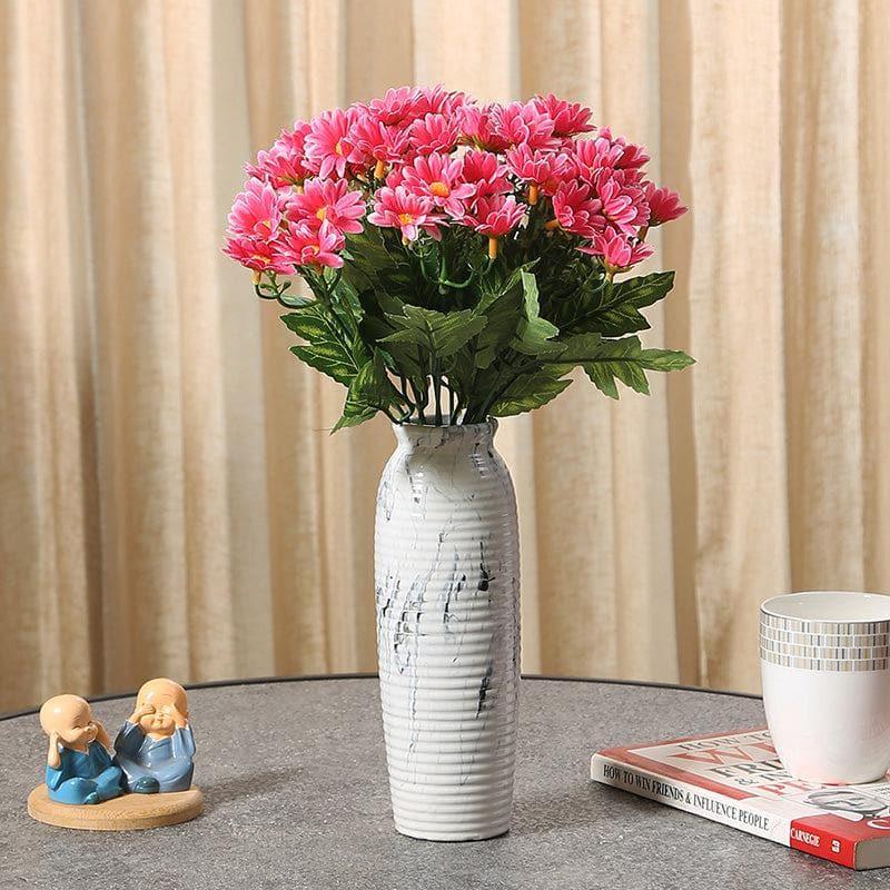 Faux Daisy Floral Bunch (Pink) - Set Of Two