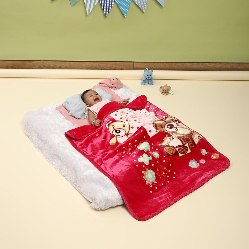 Monte Carlo Cuddly Bear Comfort Blanket - 550 GSM