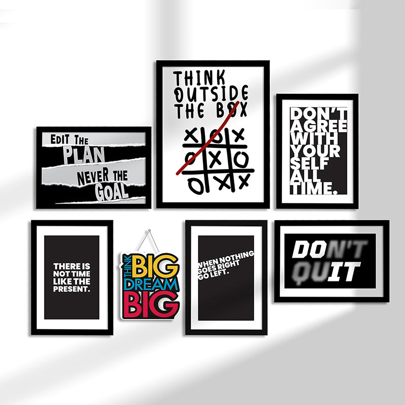 Edit The Plan Wall Art - Set Of Seven media 3