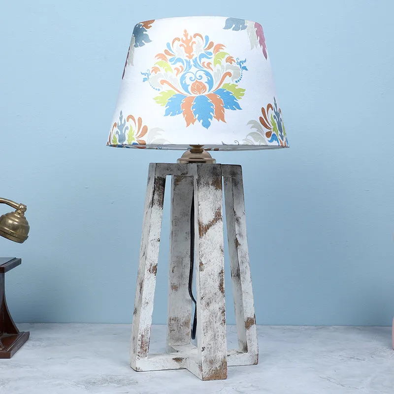 Nordlys Prism Printed Mango Wood Table Lamp - Multicolor media 2