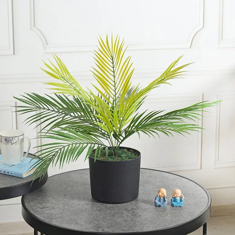 Verdant Luxe Artificial Plant With Black Plastic Pot media 2