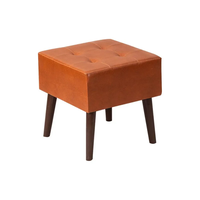 Timber Block Ottoman - Orange media 4