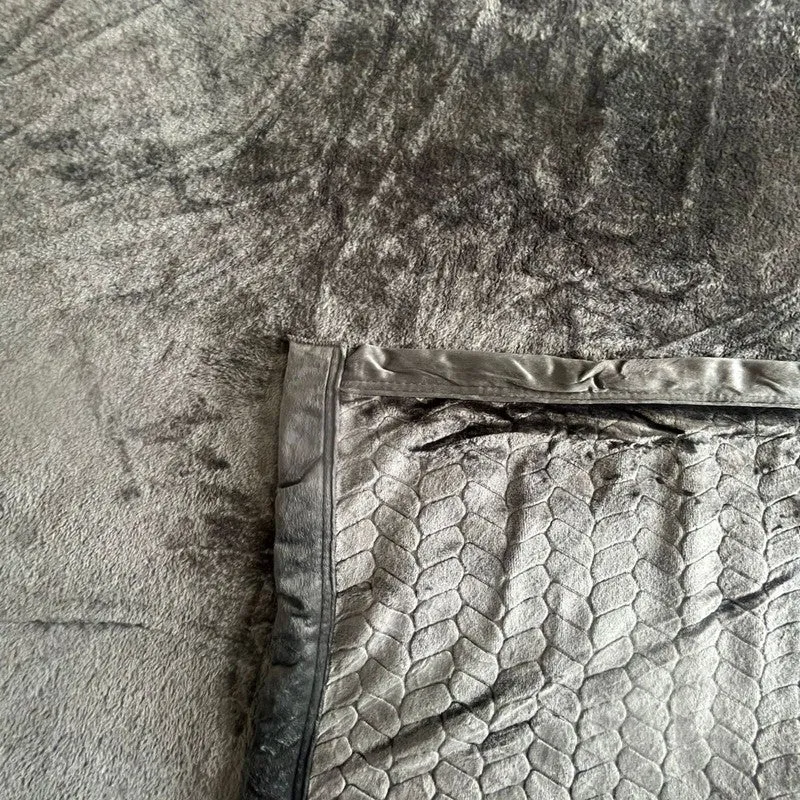 Solida Wool Blankets (Grey) - 330 GSM media 5