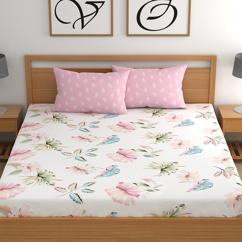 Vibrant Monstera I Microfiber Microfiber Bedsheet - 150 GSM media 5