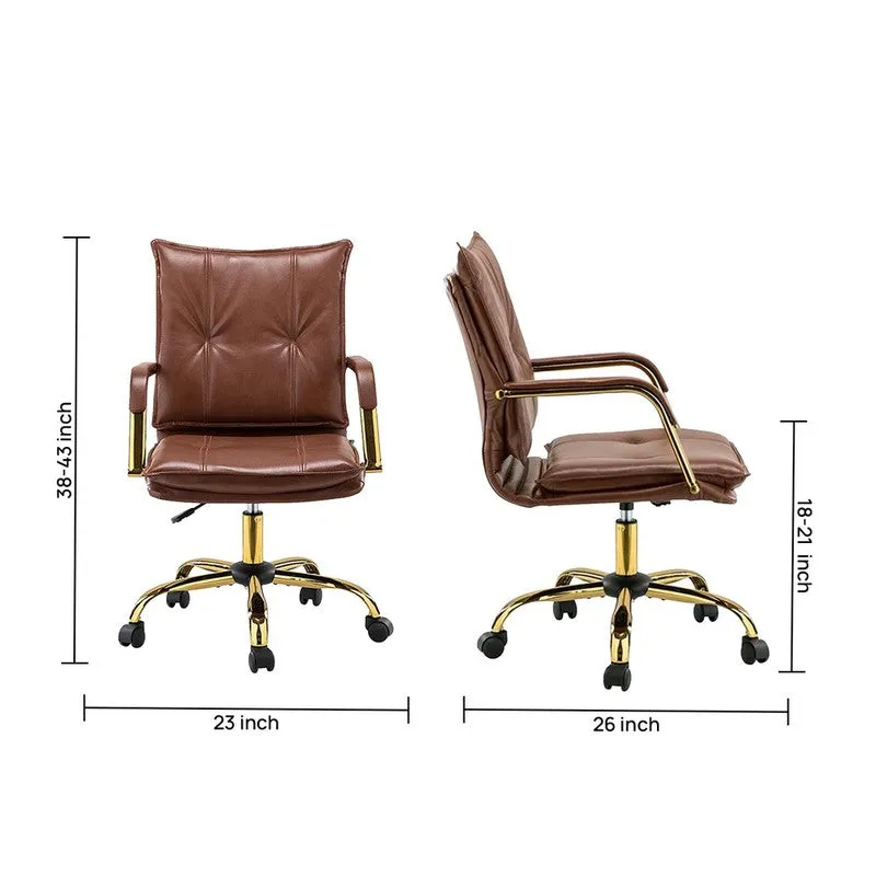 Synkra Metal Office Chair - Dark Brown media 10