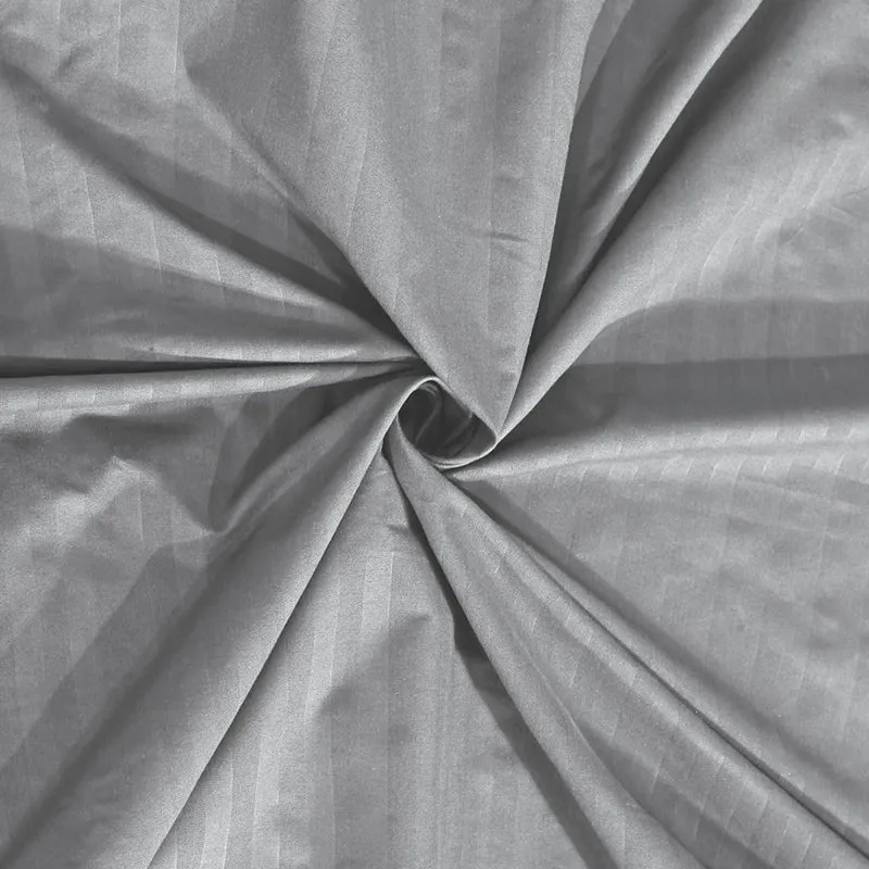 Onyx Stripes PolyCotton Bedsheet (Grey) - 150 GSM media 4