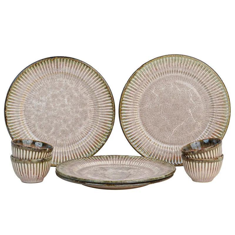 Mintora Pink Ceramic Dinner Set - 8 Piece Set media 3