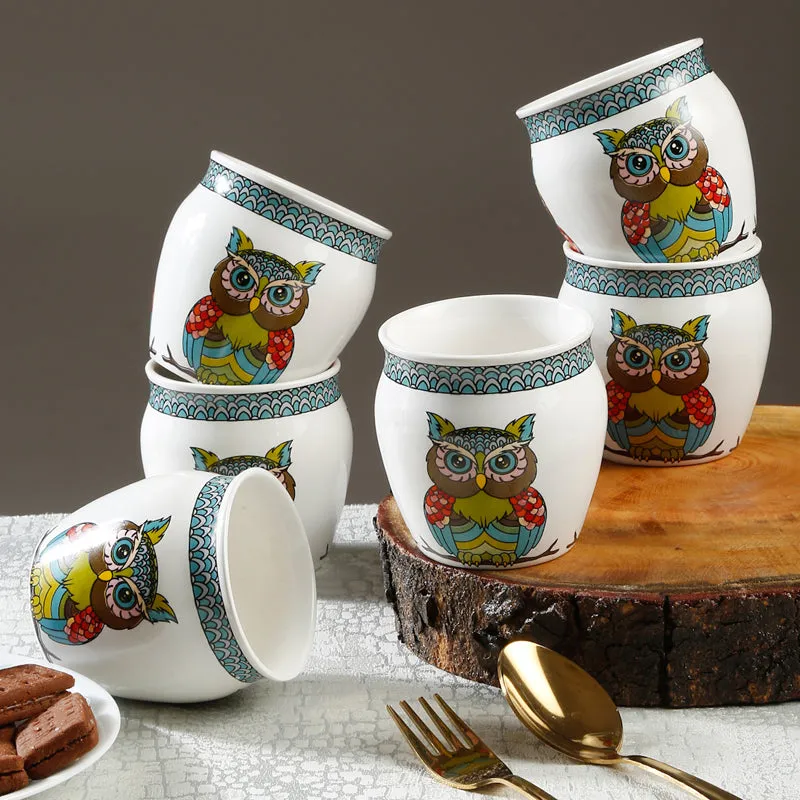 Owls Perch Handcrafted Ceramic Kulhad (220 mL) - Set Of Six media 1