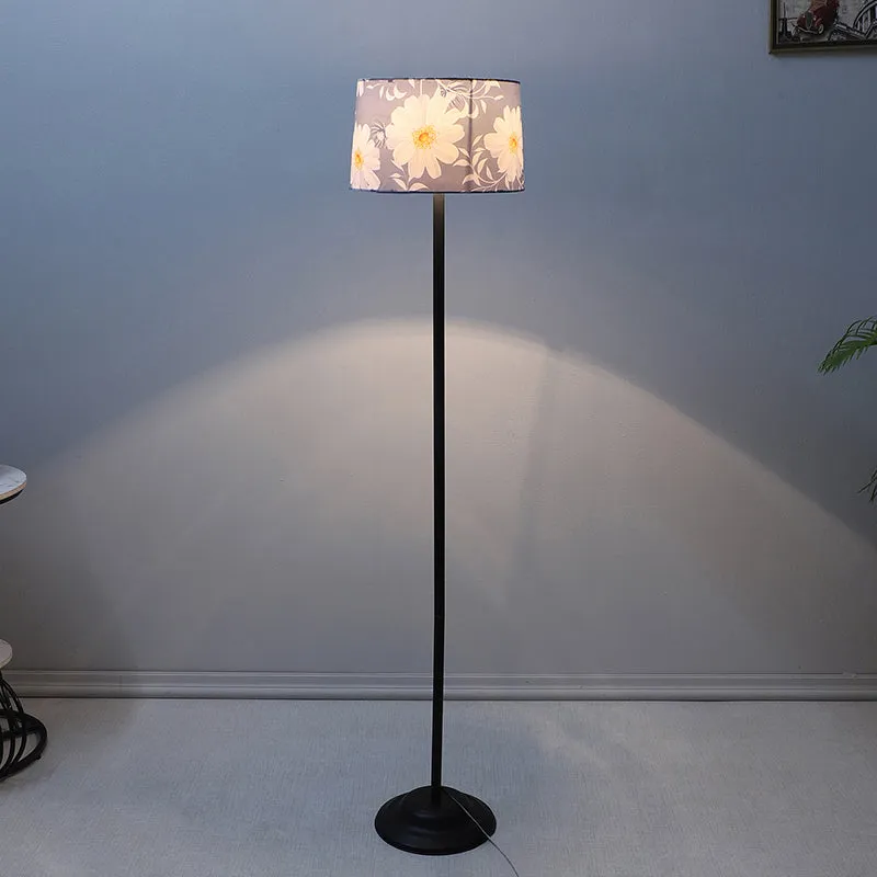 Daisy Blooms Printed Metal Floor Lamp media 2