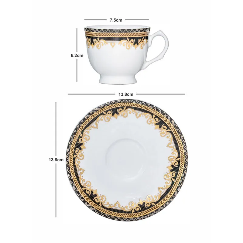 Sonaki Yita Ethnic Cup & Saucer Set (170 ML) - Twelve Piece Set media 5