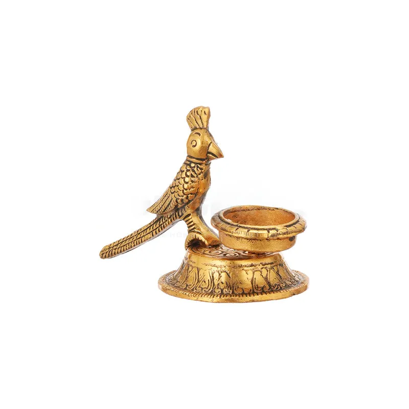 Thotha Ornate Tea Light Holder (Gold) - Set Of Two media 5