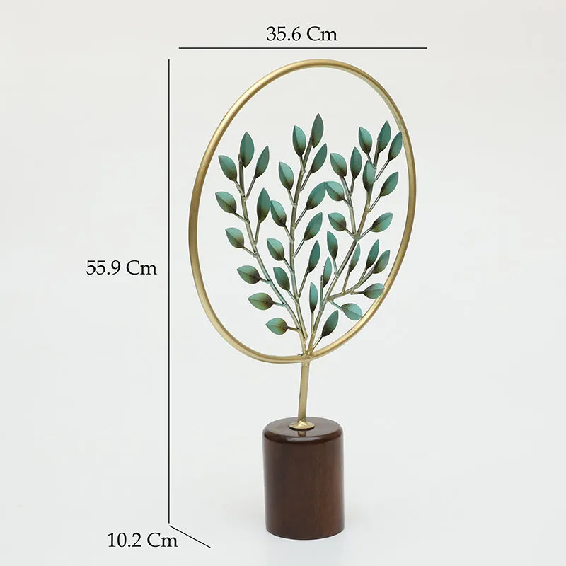 Botanic Symphony Metal & Wood Showpiece media 5
