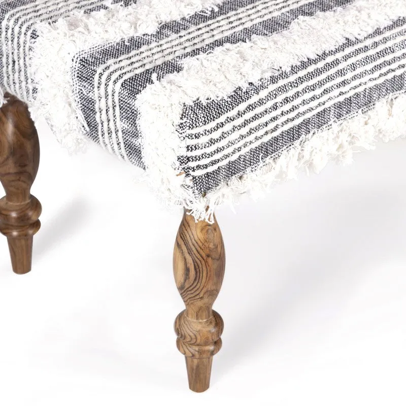 Cazro Sheesham Wooden Bench - Grey media 7