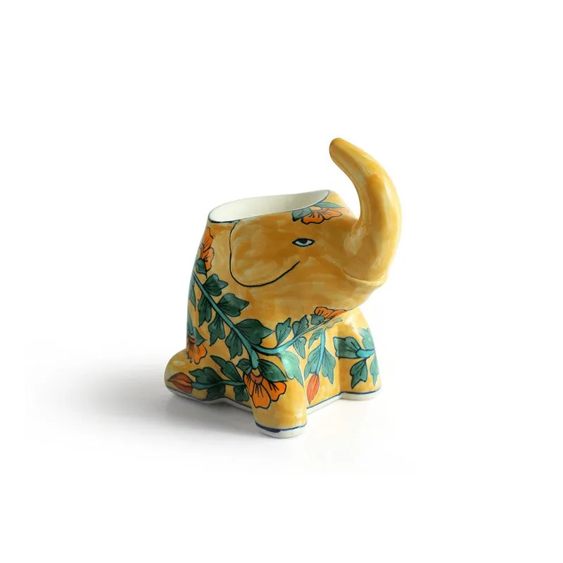 Gajraj Handpainted Tealight Holder media 4