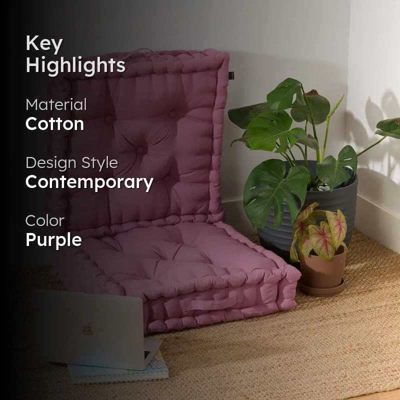 Marlon Floor Cushion (Lilac Purple) - Set Of Two media 2