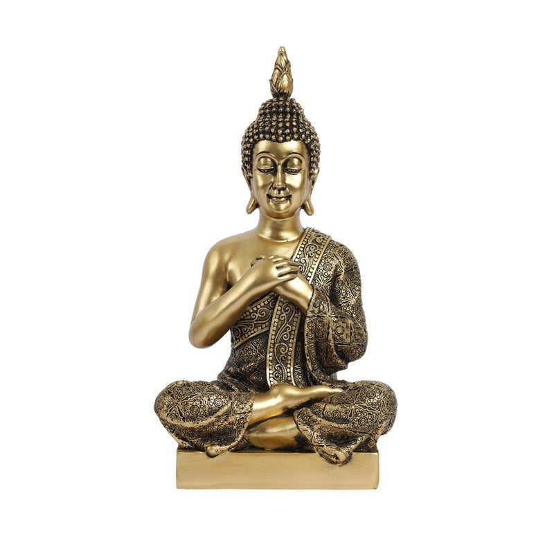 Ornate Meditating Buddha Showpiece media 6