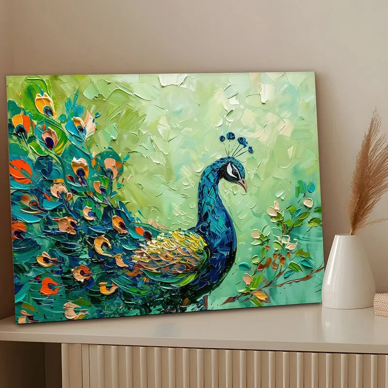 Shades Of Peacock Wall Art media 3