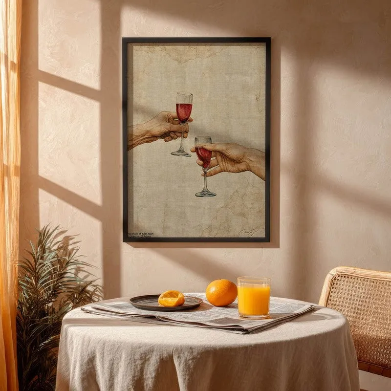 Ros Radiance Archival Canvas Wall Art - Black media 4