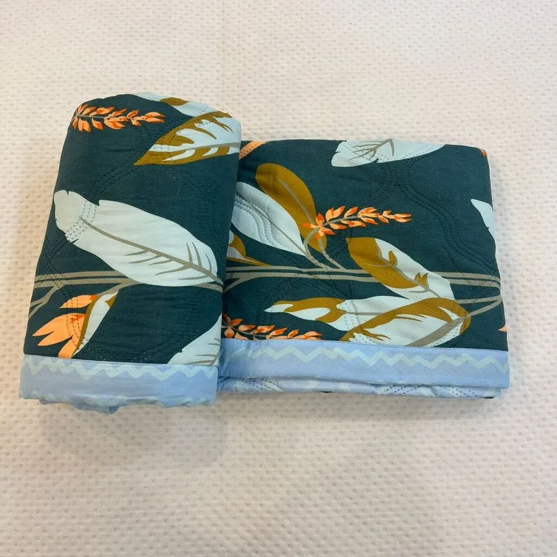 Warmweft Floral Cotton Comforter (Multicolor) - 300 GSM media 7