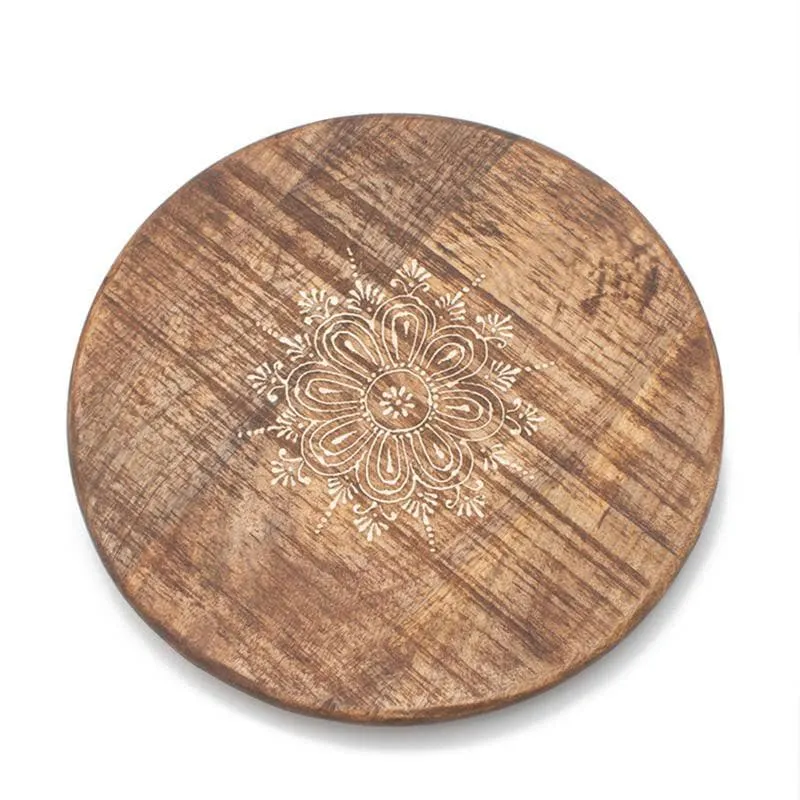 Floral Wood Lazy Susan media 5