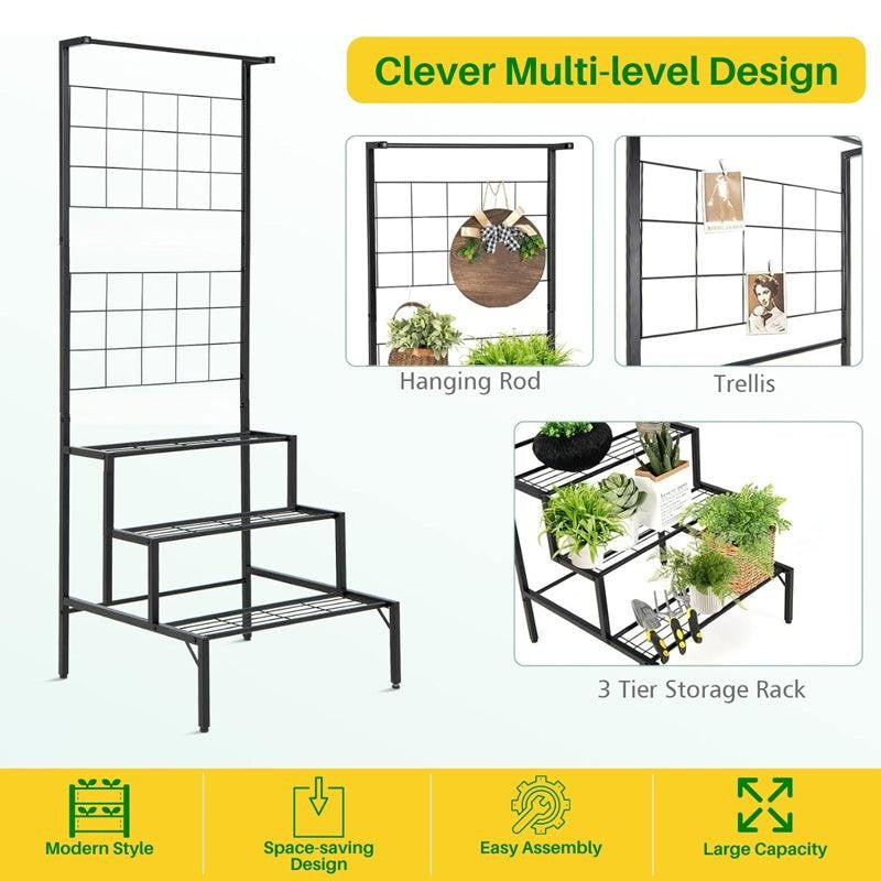 Vetro Planter Stand - Black media 4