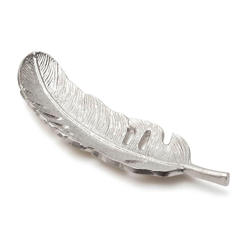 Silver Feather Decorative Tray media 5
