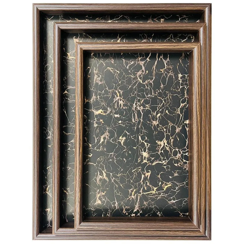 Rioware LuxePatina Wooden Serving Tray - Set Of Three media 3