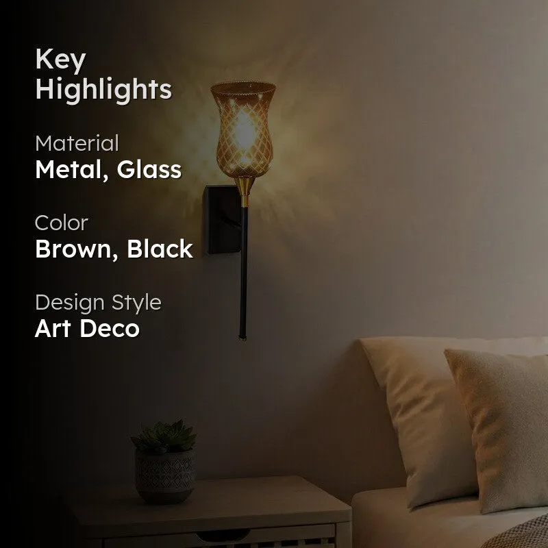 Vintage Glow Glass Wall Lamp media 2