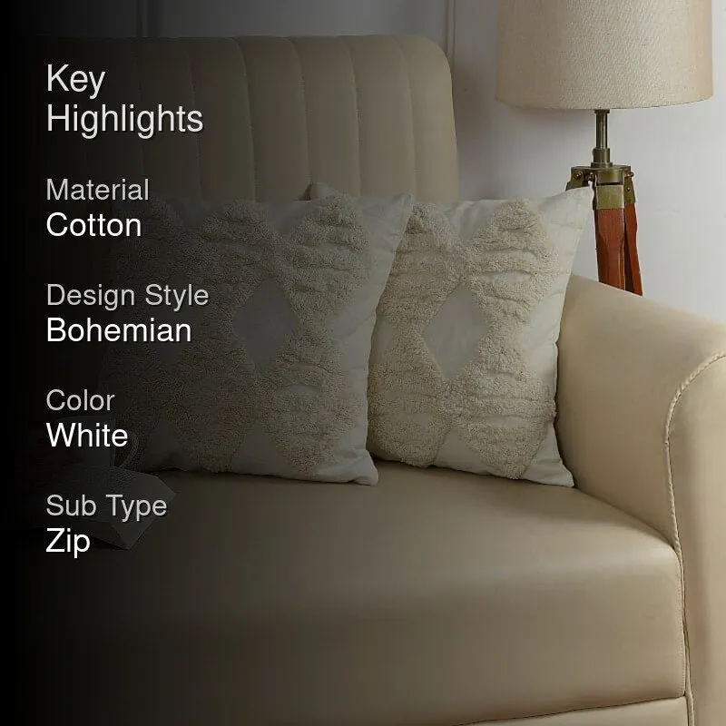 Hasha Tufted Cushion Cover - Set Of Two media 2