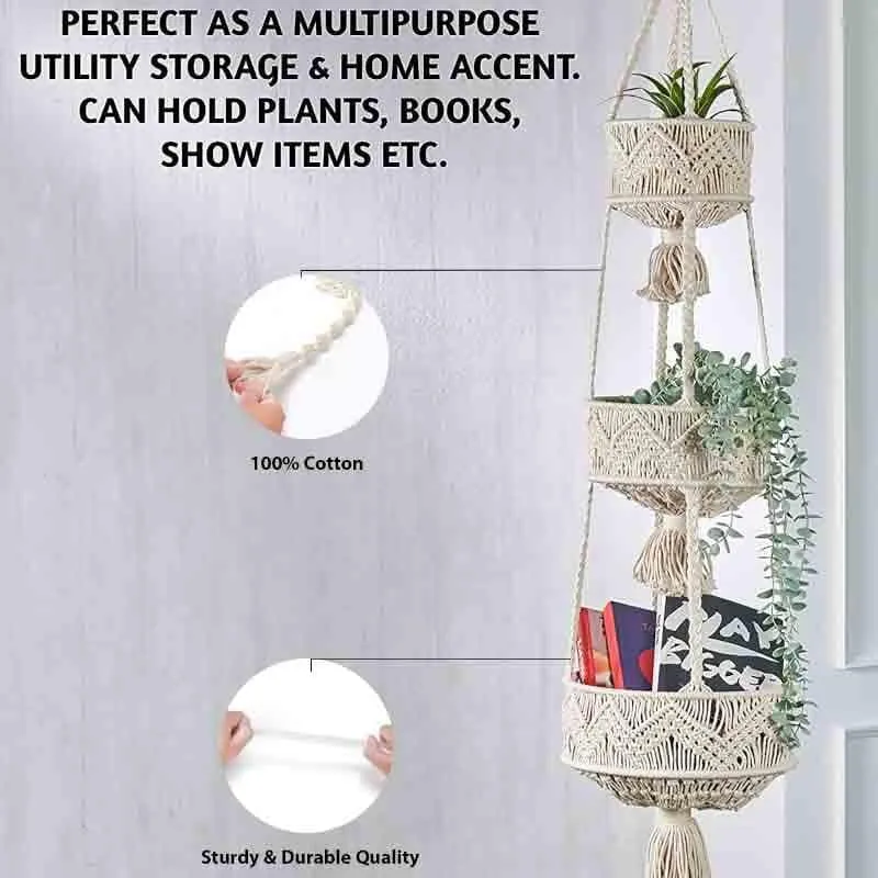 Morii Three -Tier Hanging Cotton Basket media 6