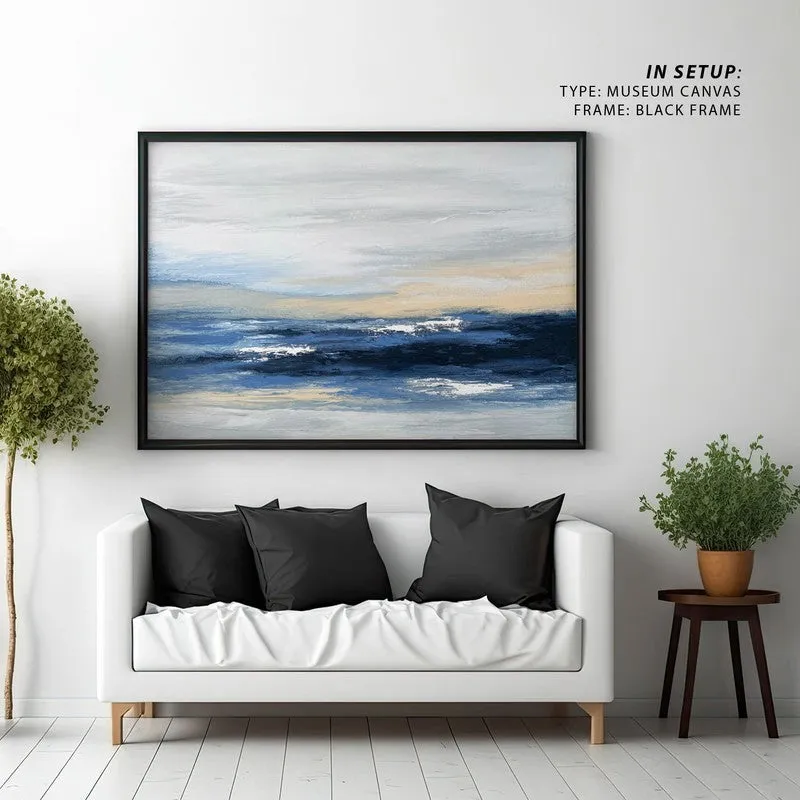 Harvest Reflections Canvas Wall Painting - Black Frame media 1