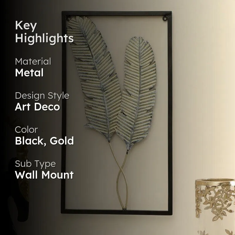 Theodosia Leafy Metal Wall Accent media 2