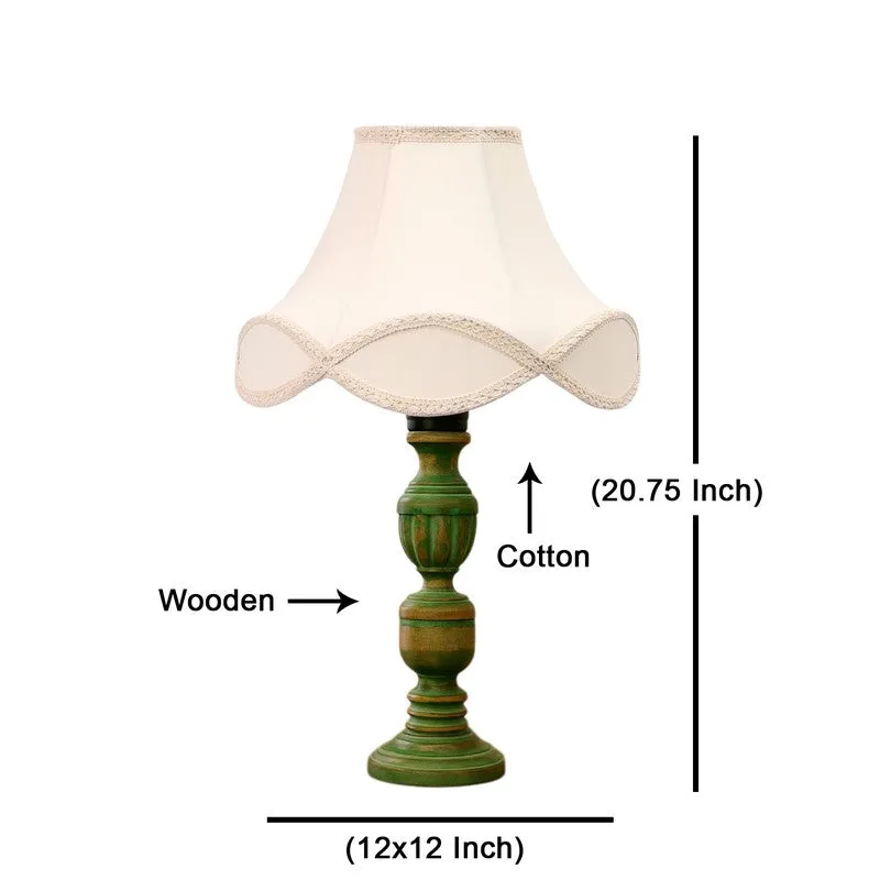 Arvello Myra Wooden Table Lamp - OffWhite media 8