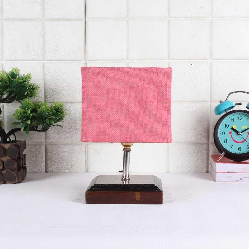 Pinkzie Fabric Table Lamp - Pink,Brown media 4