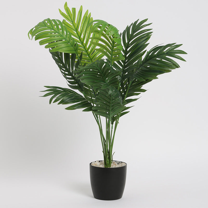 Faux Dypsis Baronii Corton Artificial Plant With Black Plastic Pot - 55 Cms media 3